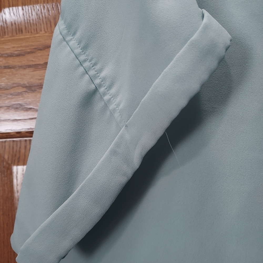 Maurices Teal V-Neck Blouse - Picture 3 of 3